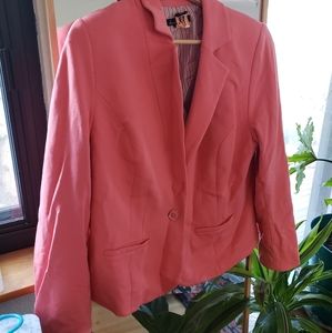 Lane Bryant Bright Pink Plus Size Blazer